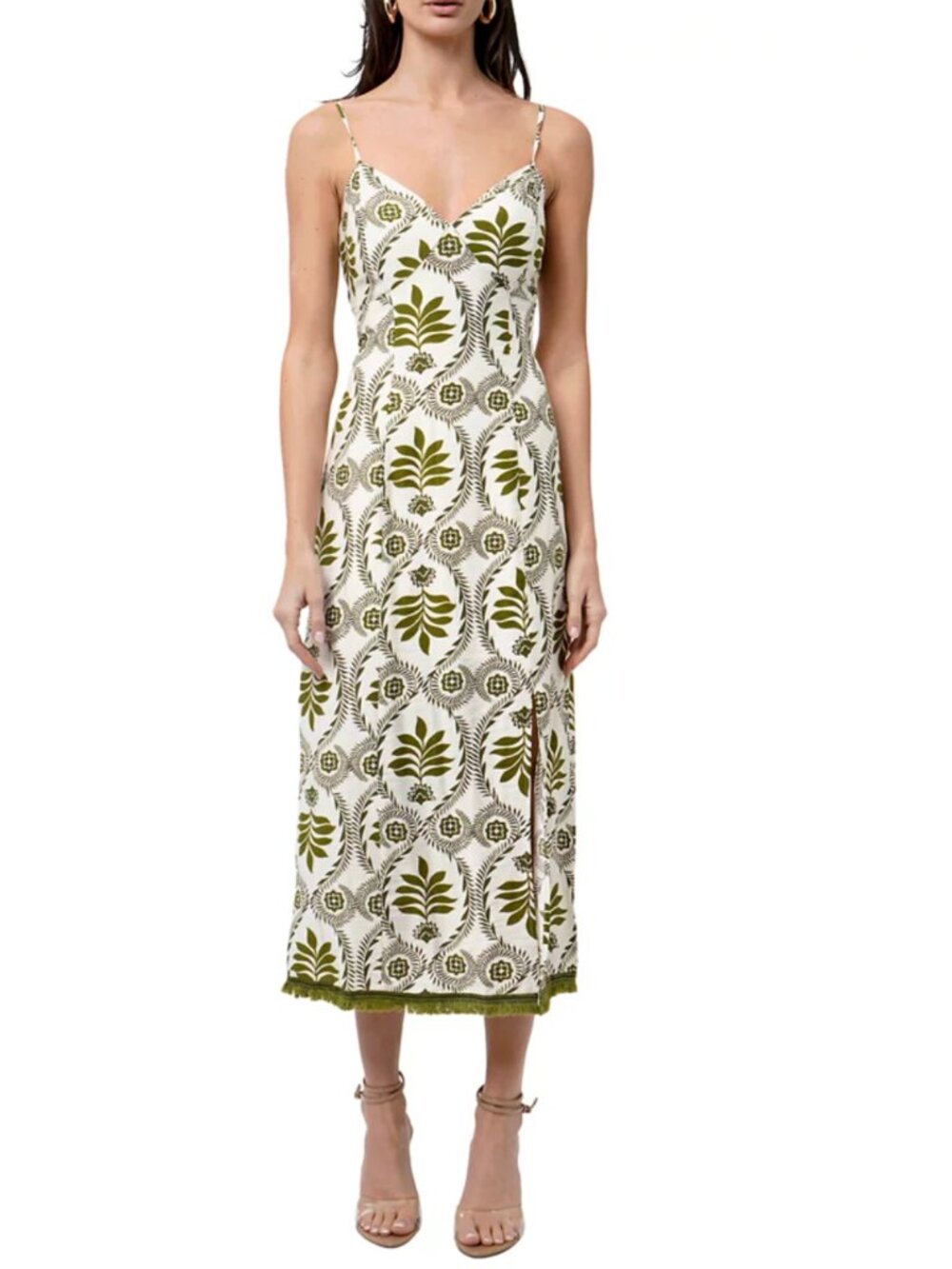 NWT Adelyn Rae Women's Printed Slip Dress with Tie Back - Size Medium